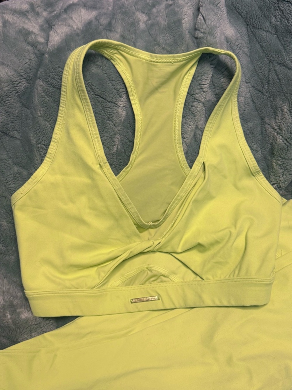 Gymshark x Whitney Simmons Bra Leggings Set Ltd Edition Sea Kelp SMALL EUC 142 - Picture 7 of 11